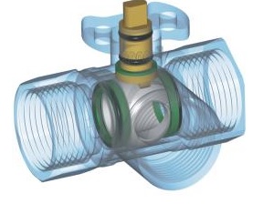 LUFBERG ZV3A-15-5 1/2" třícestný zónový ventil