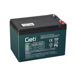 Baterie olověná 12V 12Ah GETI pro elektromotory