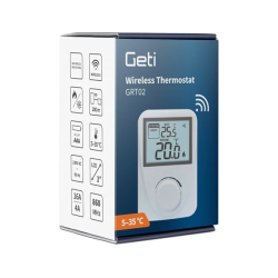 Pokojový termostat GETI GRT02 bezdrátový