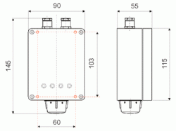 KR PROTECT SE 22D - 230V detektor plynu