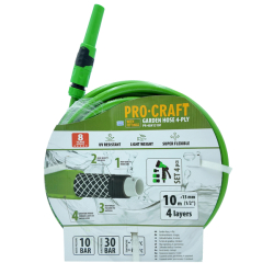 Zahradní hadice 4vrstvá 1/2" 10m PROCRAFT PR-4GH1310F