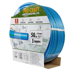 Zahradní hadice 3vrstvá 1/2" 50m PROCRAFT PR-3KGH1350