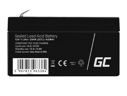 Green Cell Baterie 1,3Ah 12V AGM VRLA