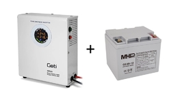 Záložní zdroj Geti 300W pro čerpadlo s baterií GEL Deep Cycle 40Ah