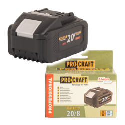 Baterie akumulátorová 20V 8Ah Li-ion Procraft 20/8