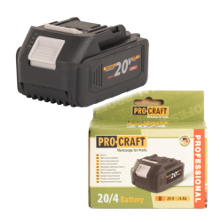 Baterie akumulátorová 20V 4Ah Li-ion Procraft 20/4