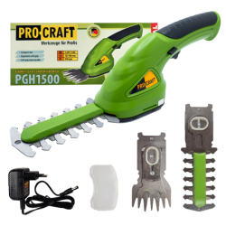 Aku nůžky na trávu Procraft PGH1500 950 ot/min
