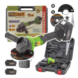 Aku úhlová bruska Procraft PGA20 7500 ot/min