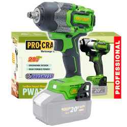 Aku rázový utahovák Procraft PWA36 bez baterie a nabíječky