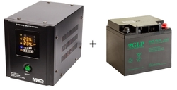 Záložní zdroj MHPower 500W s gelovou baterií GLPG 40Ah dlouhá životnost