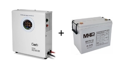 Záložní zdroj Geti 500W s gelovou baterií 75Ah Deep Cycle