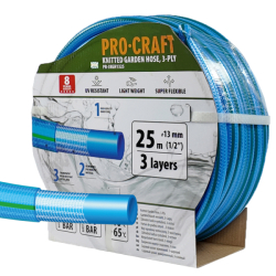 Zahradní hadice 3vrstvá 1/2" 25m PROCRAFT PR-3KGH1325