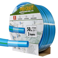 Zahradní hadice 3vrstvá 1/2" 50m PROCRAFT PR-3KGH1350