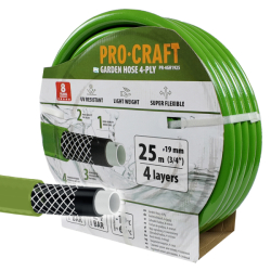 Zahradní hadice 4vrstvá 3/4" 25m PROCRAFT PR-4GH1925