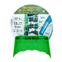 Zahradní hadice 3vrstvá 1/2" 15m PROCRAFT PR-3KGH1315F