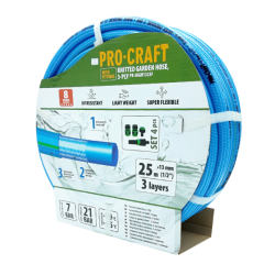 Zahradní hadice 3vrstvá 1/2" 25m PROCRAFT PR-3KGH1325F