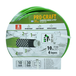 Zahradní hadice 4vrstvá 1/2" 10m PROCRAFT PR-4GH1310F