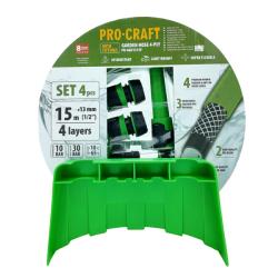 Zahradní hadice 4vrstvá 1/2" 15m PROCRAFT PR-4GH1315F