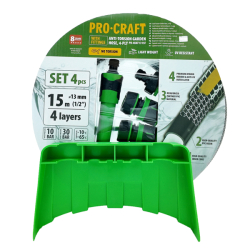 Zahradní hadice 4vrstvá 1/2" 15m PROCRAFT PR-4KAT1315F