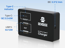 DCHOUSE lithium baterie LiFePO4 12V/50Ah 640Wh + nabíječka