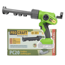 Aku pistole na tmel Procraft PC20 bez baterie a nabíječky