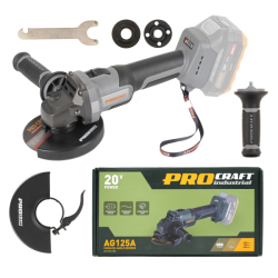 Aku bruska Procraft Industrial AG125A (bez baterie a nabíječky)