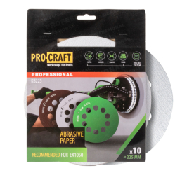 Brusný výsek (papír) 10 ks. Procraft KB225.180