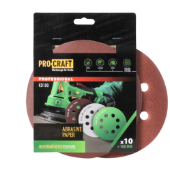 Brusný výsek (papír) 10 ks. Procraft KD180.150