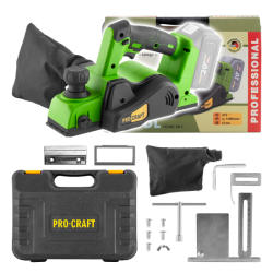 Aku hoblík Procraft PE20BL bez baterie a nabíječky