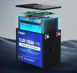 DCHOUSE lithium baterie LiFePO4 12V/165Ah 2112Wh Bluetooth