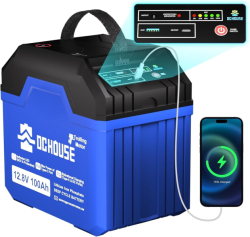 DCHOUSE outdoorová lithium baterie LiFePO4 12V/100Ah 1280Wh
