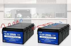 DCHOUSE lithium baterie LiFePO4 12V/200Ah 2560Wh