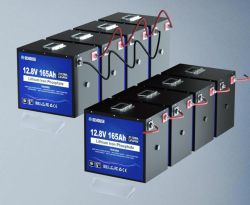 DCHOUSE lithium baterie LiFePO4 12V/165Ah 2112Wh Bluetooth
