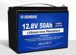 DCHOUSE lithium baterie LiFePO4 12V/50Ah 640Wh