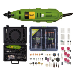 Přímá bruska Procraft PG400 + GK‑418 s příslušenstvím