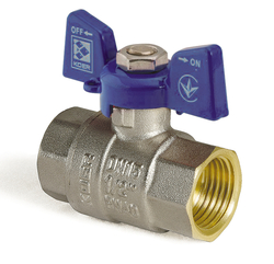 Kulový kohout motýl modrý KR.217.B 1/2"FF