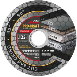 Diamantový řezný kotouč Edge Cut Procraft DG125 125mm