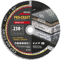 Diamantový řezný kotouč Edge Cut Procraft DG230 230mm