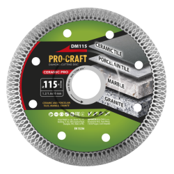 Diamantový řezný kotouč Ceramic PRO Procraft DM115 115mm