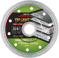 Diamantový řezný kotouč Ceramic PRO Procraft DM125 125mm