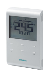 Siemens RDE100.1RF bezdrátový týdenní termostat, 2x AAA