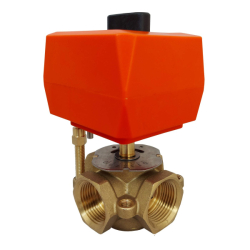 Třícestný směšovací ventil 1 1/4" s elektrickým pohonem AM83 230V