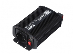 Měnič napětí Carspa CAR300U-24 24V/230V+USB 300W, modifikovaná sinus