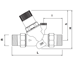 Redukční ventil Honeywell D05FS-1/2A tlak 1,5 - 6 bar DN15 1/2"
