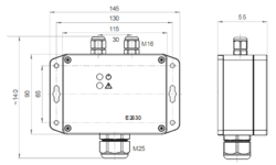 SIEMENS E2630-CO detektor plynu