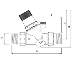 Redukční ventil Honeywell D05FS-3/4A tlak 1,5 - 6 bar DN20 3/4"