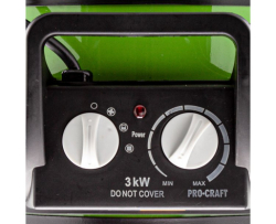 Topný ventilátor Procraft FP30 až 3000 W