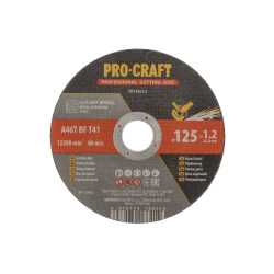 Sada řezných kotoučů Procraft CD125x1.2b 125 mm 1,2 mm 10 ks