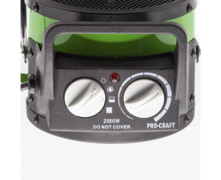 Topný ventilátor Procraft FP20 až 2000 W