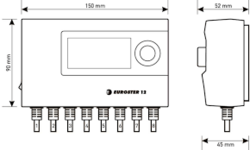 Termostat Euroster 12 pro tři topné okruhy ( čerpadla )